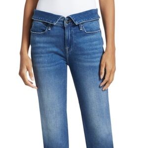 Frame Denim Stallis Le High Straight Blue Jeans
